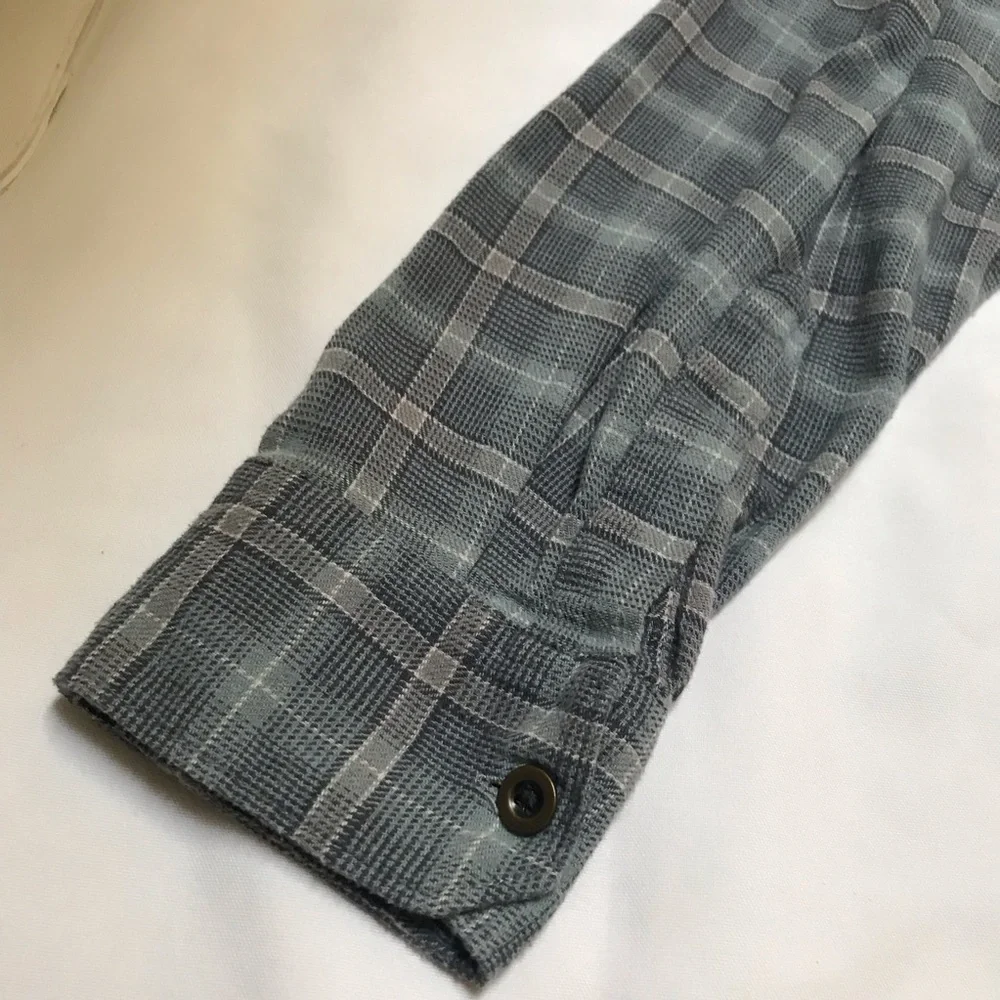 Wrangler mens gray flannel size M - Picture 7 of 9